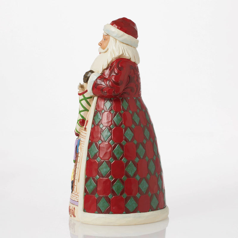 Twas the Night Before Christmas Santa by the Fireplace Figurine - by Jim Shore