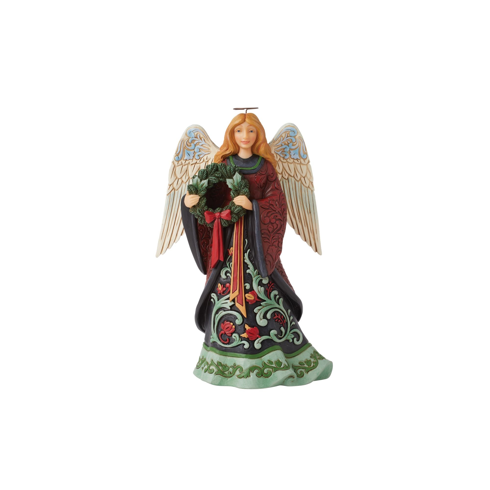 Holiday Manor Christmas Angel Figurine - Heartwood Creek by Jim