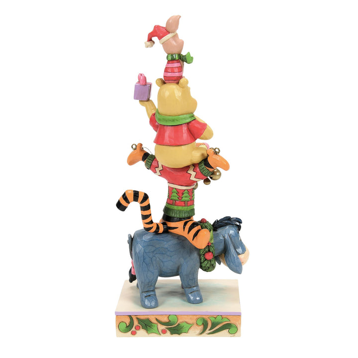 Friendship & Festivities (Christmas Winnie the Pooh Stacked Figurine) - Disney Traditions by Jim Shore