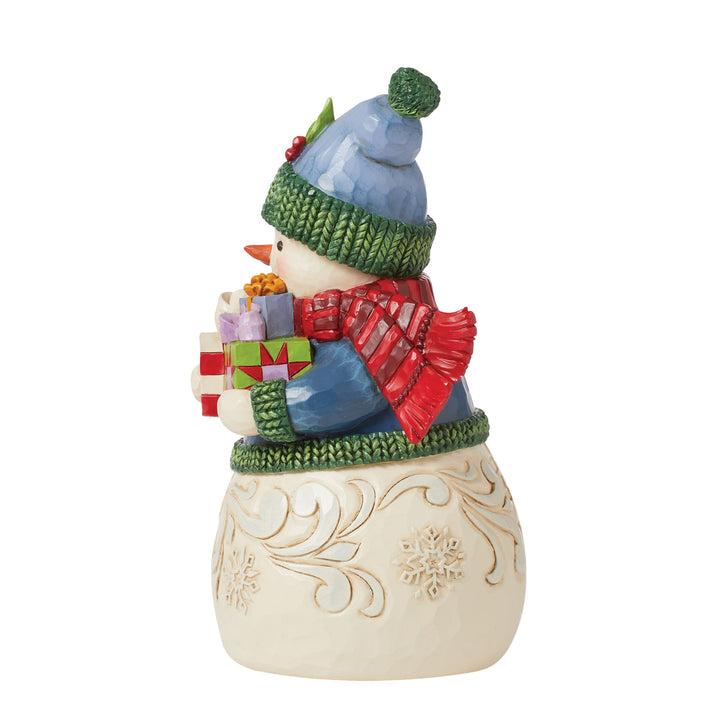 Unwrap the Joy (Snowman with Arms Full of Presents)