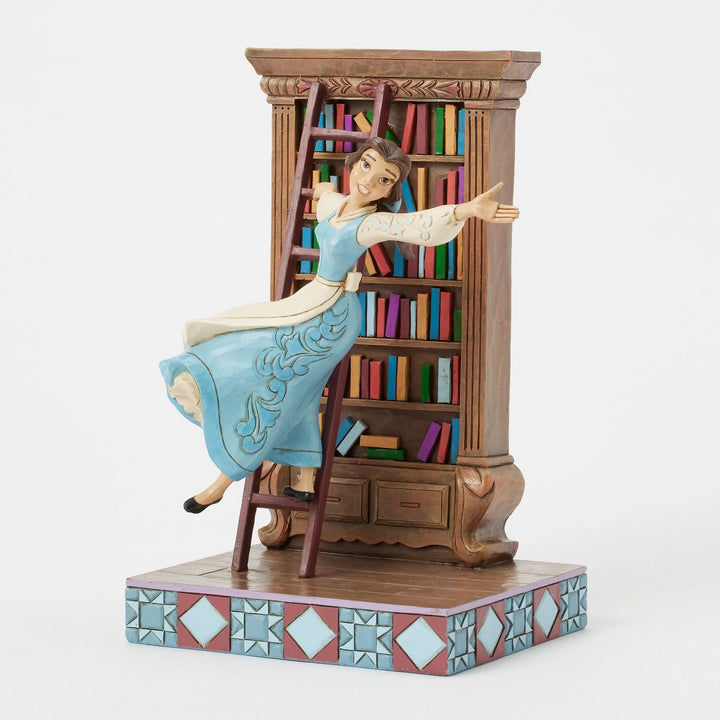 A World of Books (Belle on Bookcase)