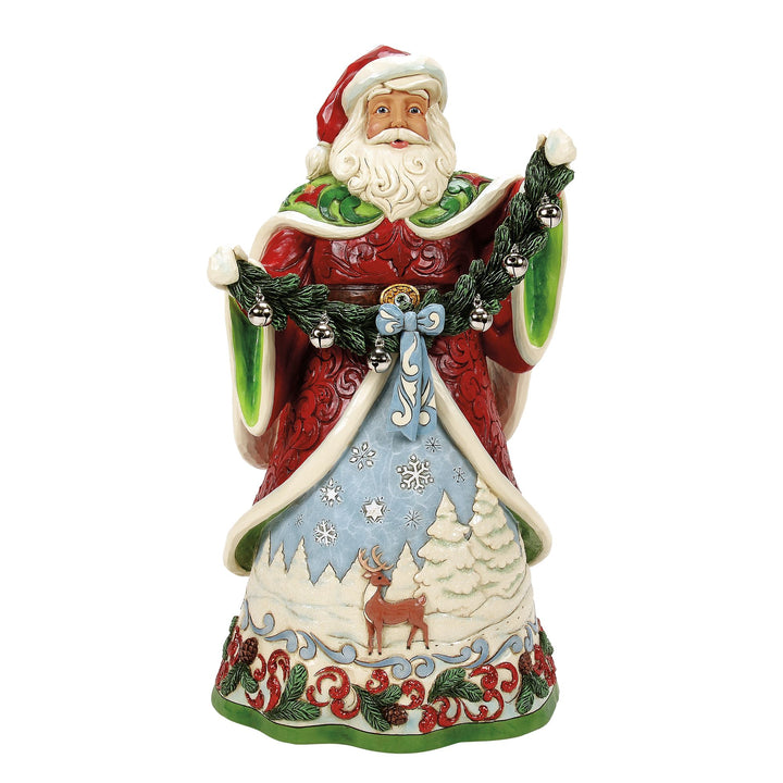 Clause for Celebration (Collectors Edition Santa with Bell Garland) - Heartwood Creek by Jim Shore