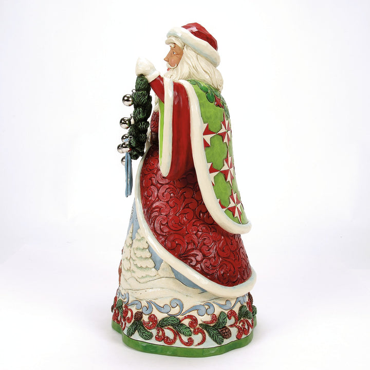 Clause for Celebration (Collectors Edition Santa with Bell Garland) - Heartwood Creek by Jim Shore