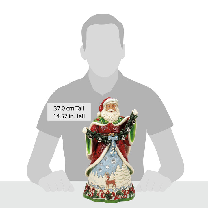 Clause for Celebration (Collectors Edition Santa with Bell Garland) - Heartwood Creek by Jim Shore