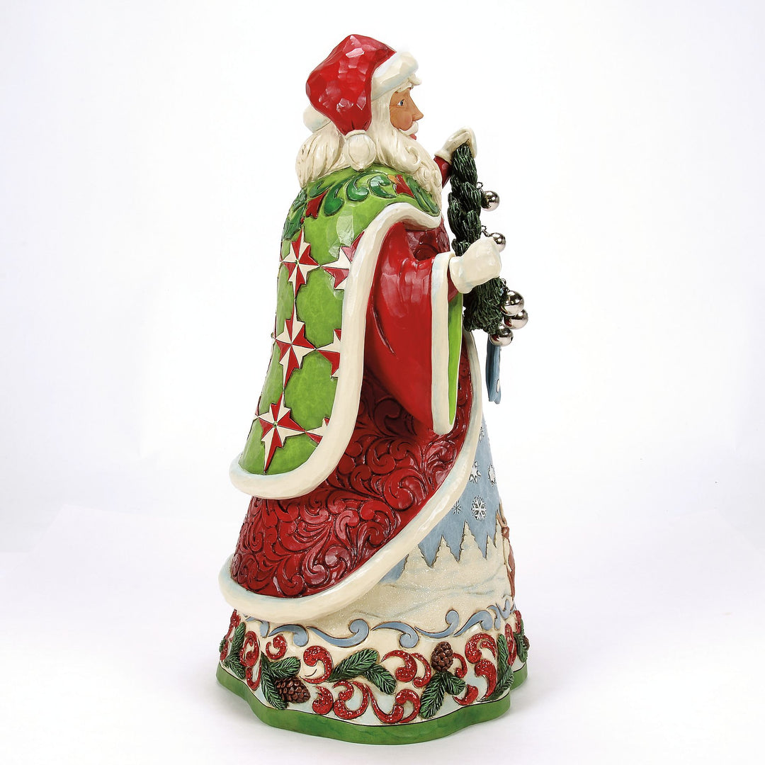 Clause for Celebration (Collectors Edition Santa with Bell Garland) - Heartwood Creek by Jim Shore