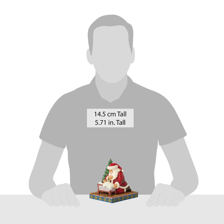 Christmas Miracle (Santa Kneeling Over Baby Jesus)