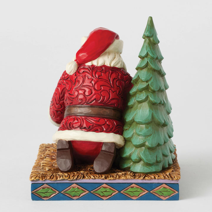 Christmas Miracle (Santa Kneeling Over Baby Jesus)