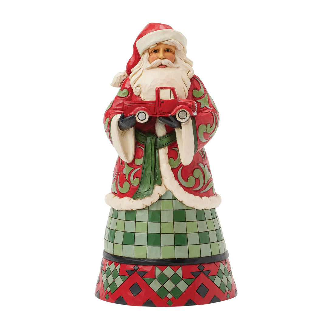 Highland Holiday (Santa with Red Truck)
