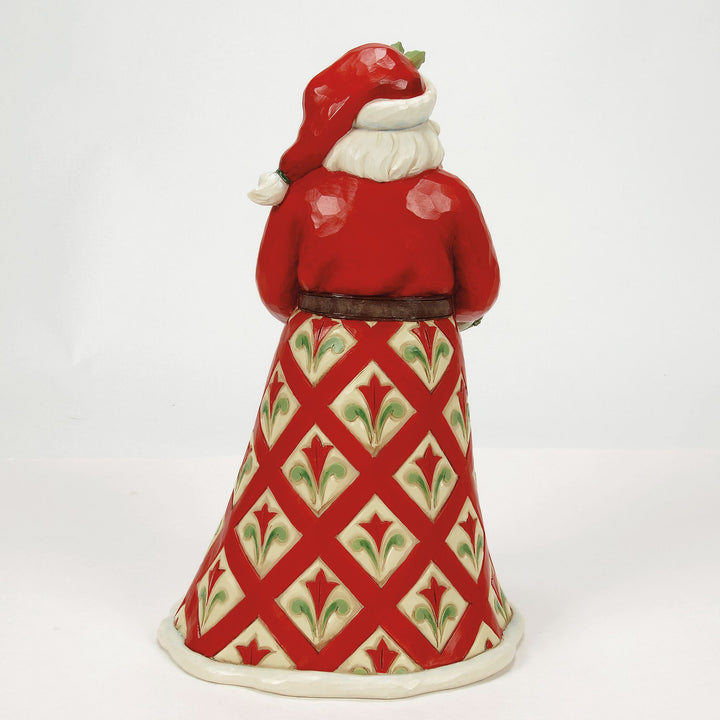 Christmas's Peaceful Retreat (Lodge Santa with Wreath & Scene) - Heartwood Creek by Jim Shore