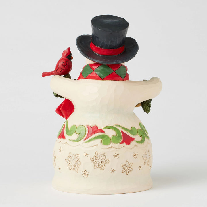 Finishing Touches (Snowman with Garland & Cardinals)