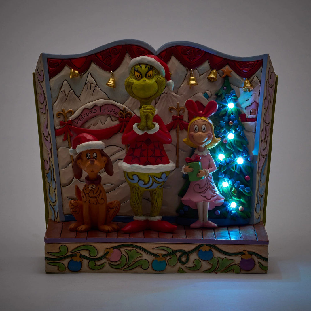 The Grinch with Cindy-Lou and Max Storybook - The Grinch by Jim Shore