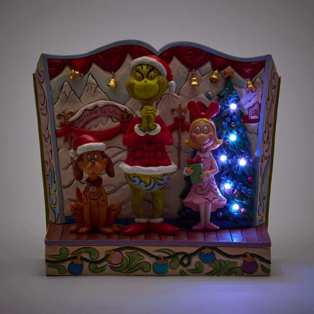 The Grinch with Cindy-Lou and Max Storybook - The Grinch by Jim Shore