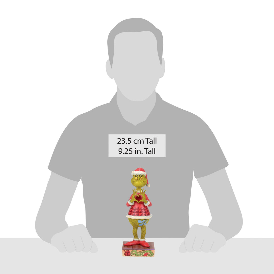 The Grinch with Heart Hands Figurine - The Grinch by Jim Shore