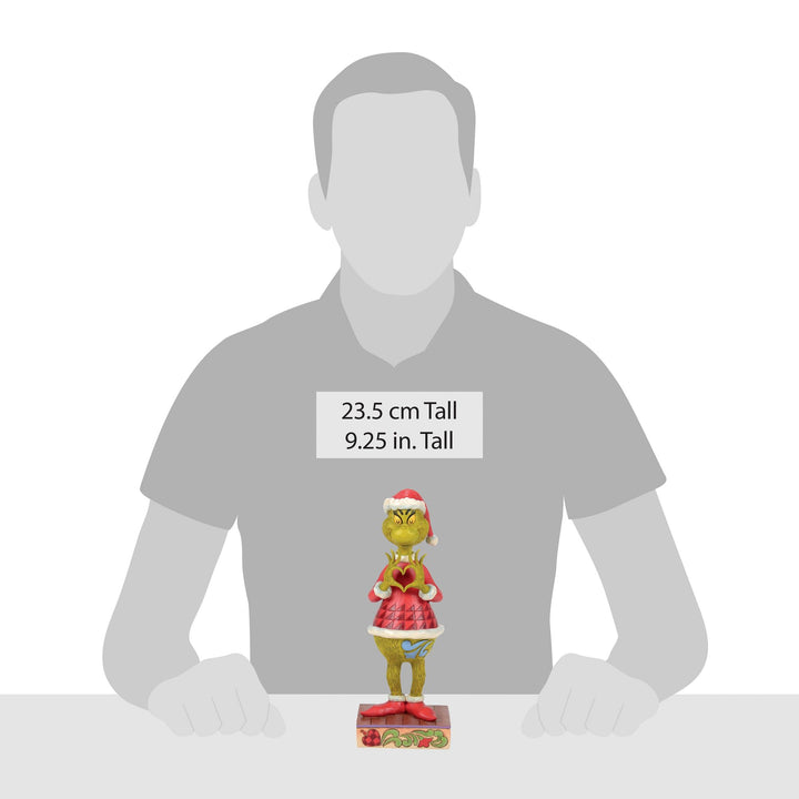 The Grinch with Heart Hands Figurine - The Grinch by Jim Shore