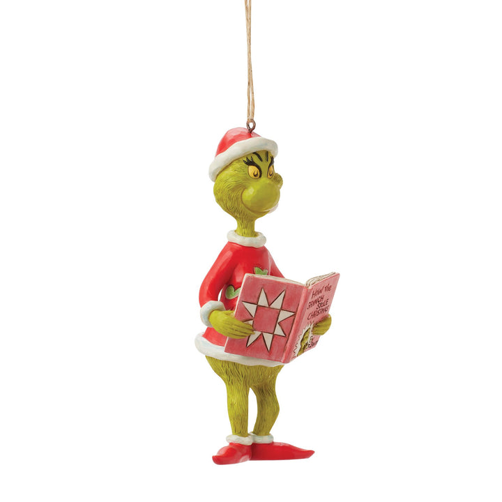 How The Grinch Stole Christmas Book Hanging Ornament - The Grinch by Jim Shore