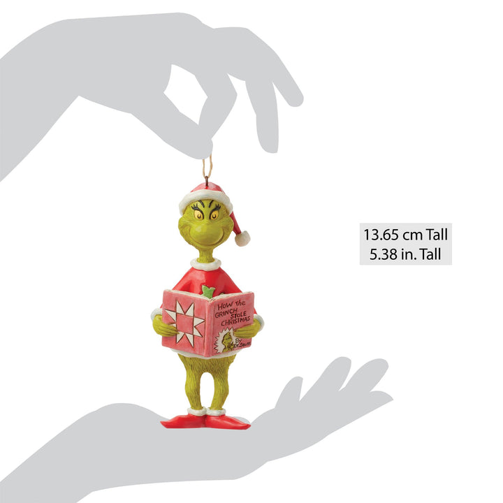 How The Grinch Stole Christmas Book Hanging Ornament - The Grinch by Jim Shore
