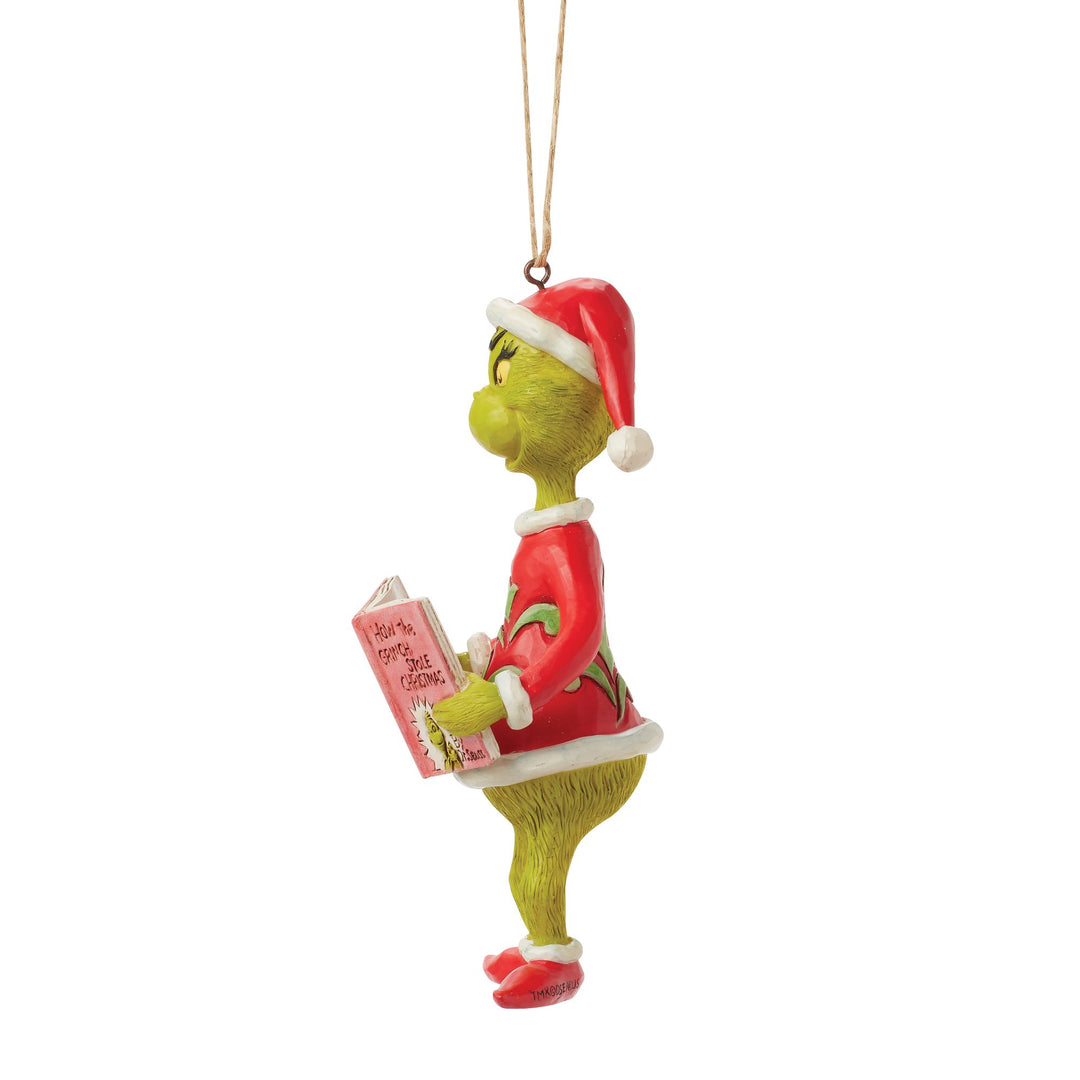 How The Grinch Stole Christmas Book Hanging Ornament - The Grinch by Jim Shore