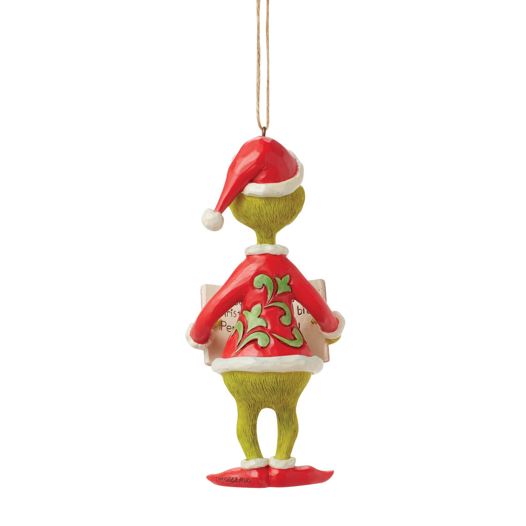 How The Grinch Stole Christmas Book Hanging Ornament - The Grinch by Jim Shore