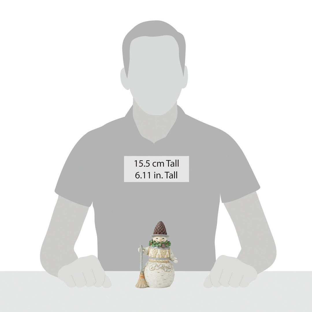 Looking Just Pine (Snowman with Pinecone Hat) - Heartwood Creek by Jim Shore