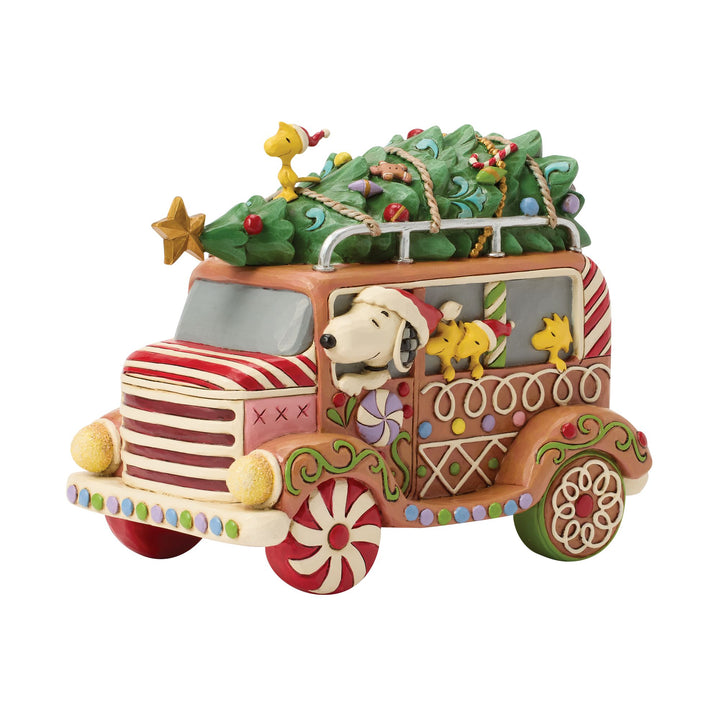 Gingerbread Joyride (Gingerbread Christmas Van) - Peanuts by Jim Shore