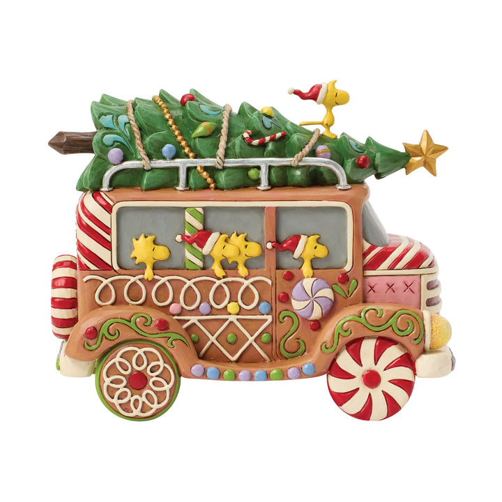 Gingerbread Joyride (Gingerbread Christmas Van) - Peanuts by Jim Shore
