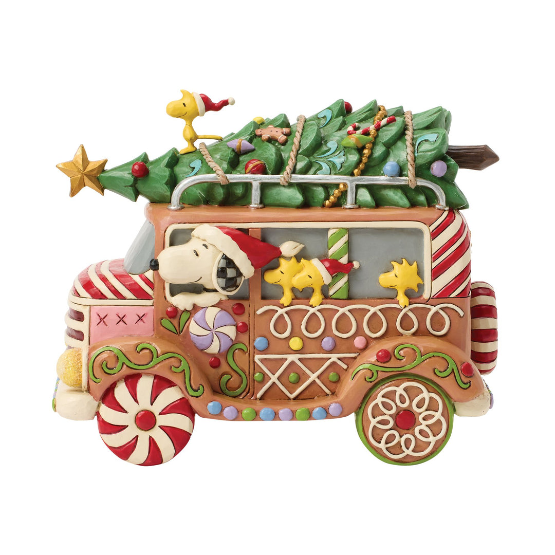 Gingerbread Joyride (Gingerbread Christmas Van) - Peanuts by Jim Shore