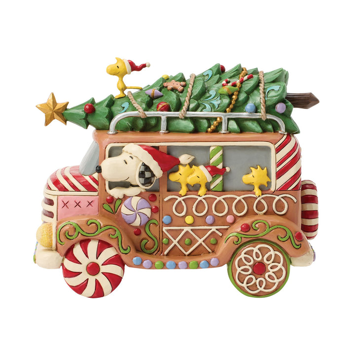 Gingerbread Joyride (Gingerbread Christmas Van) - Peanuts by Jim Shore
