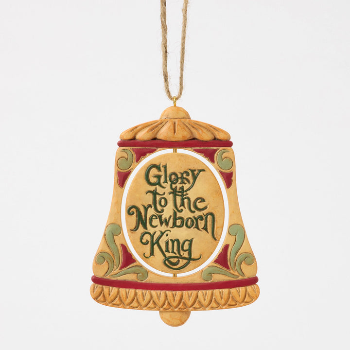 Rotating Holy Family in Bell Hanging Ornament