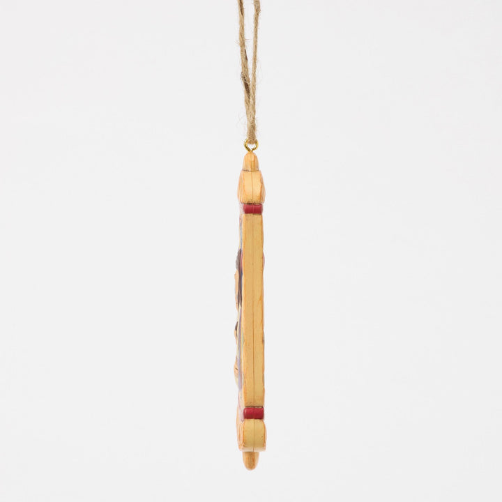 Rotating Holy Family in Bell Hanging Ornament