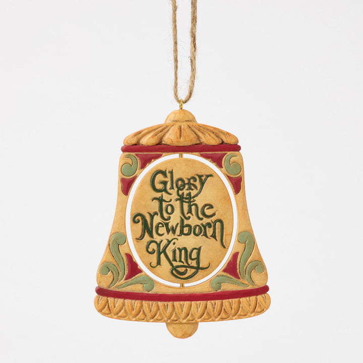 Rotating Holy Family in Bell Hanging Ornament