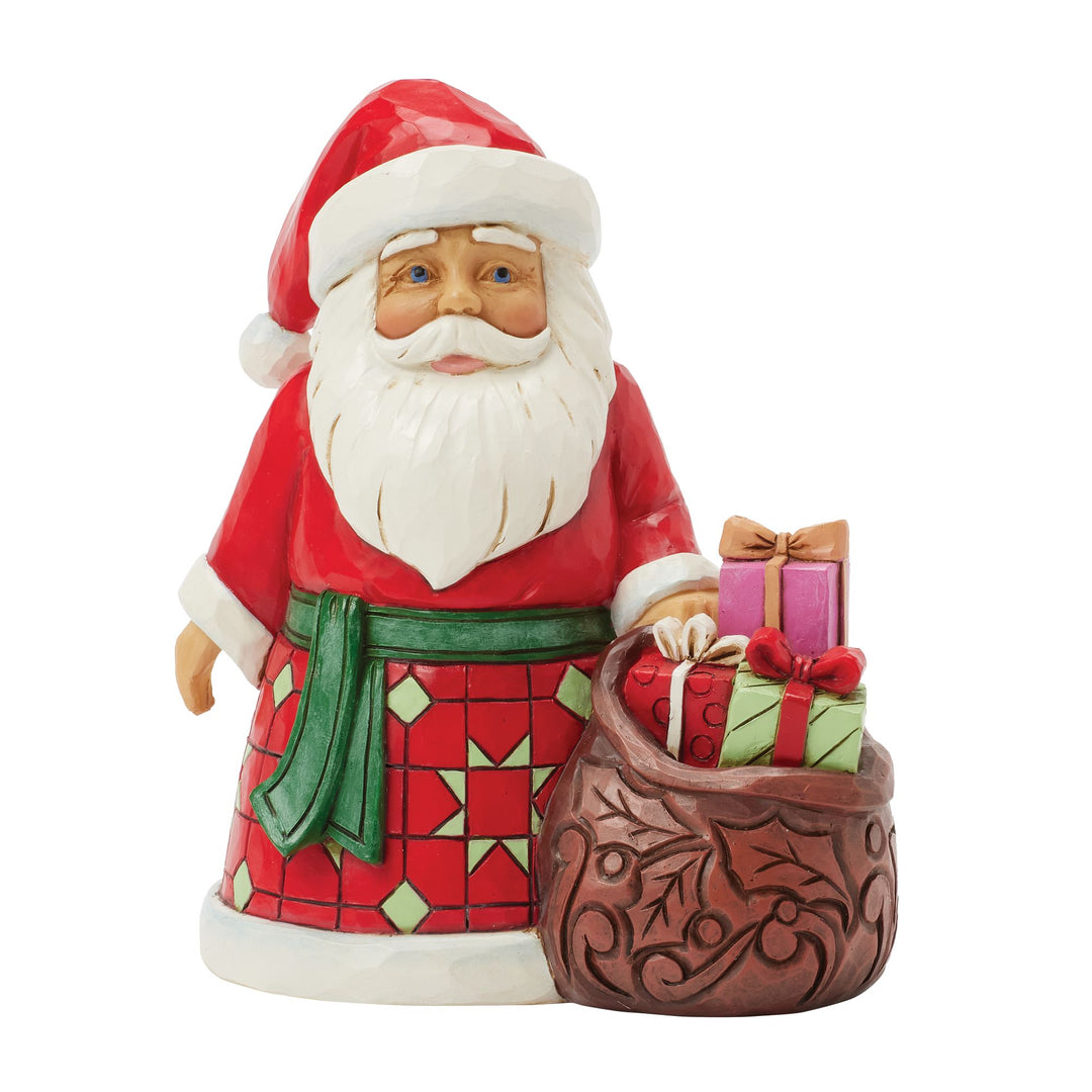 Filled with Christmas Cheer (Santa with Toy Bag Pint Figurine)
