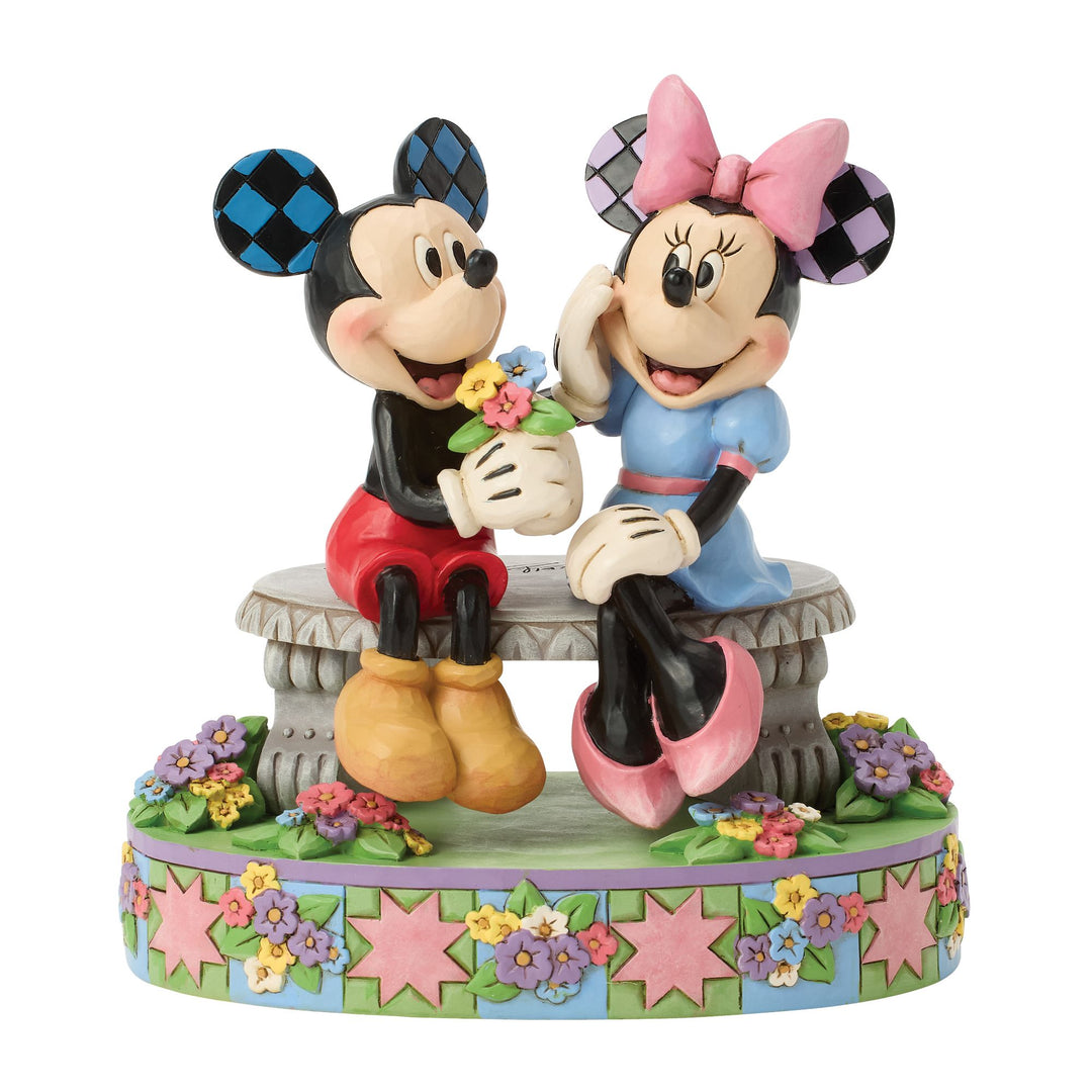 A Blooming Romance (Mickey and Minnie Bench)