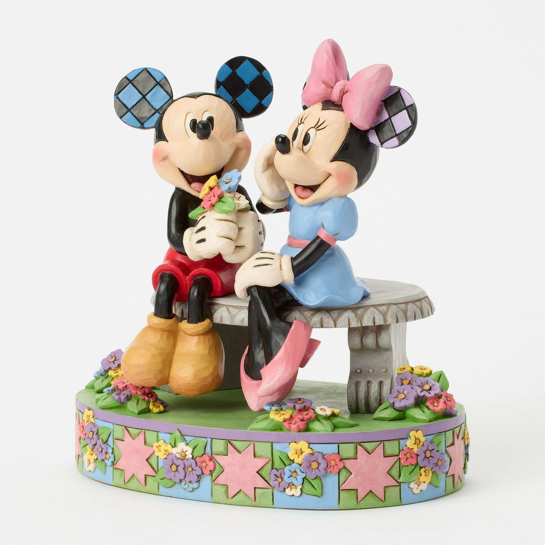 A Blooming Romance (Mickey and Minnie Bench)