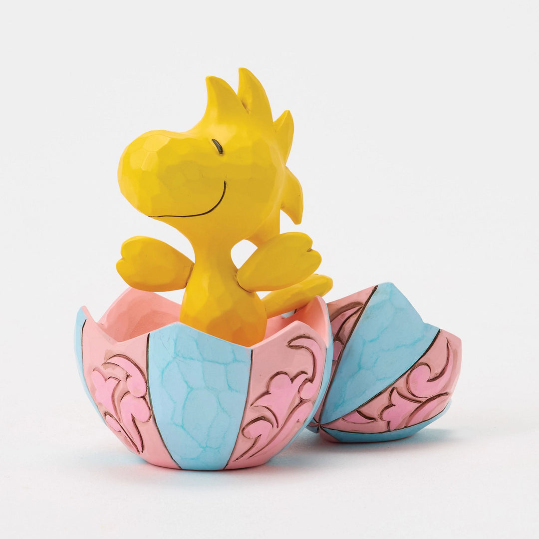 Woodstock Popping Out of an Easter Egg