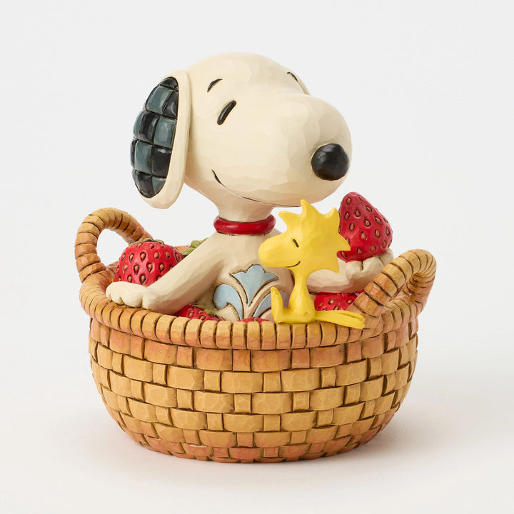 Snoopy Strawberries Figurine