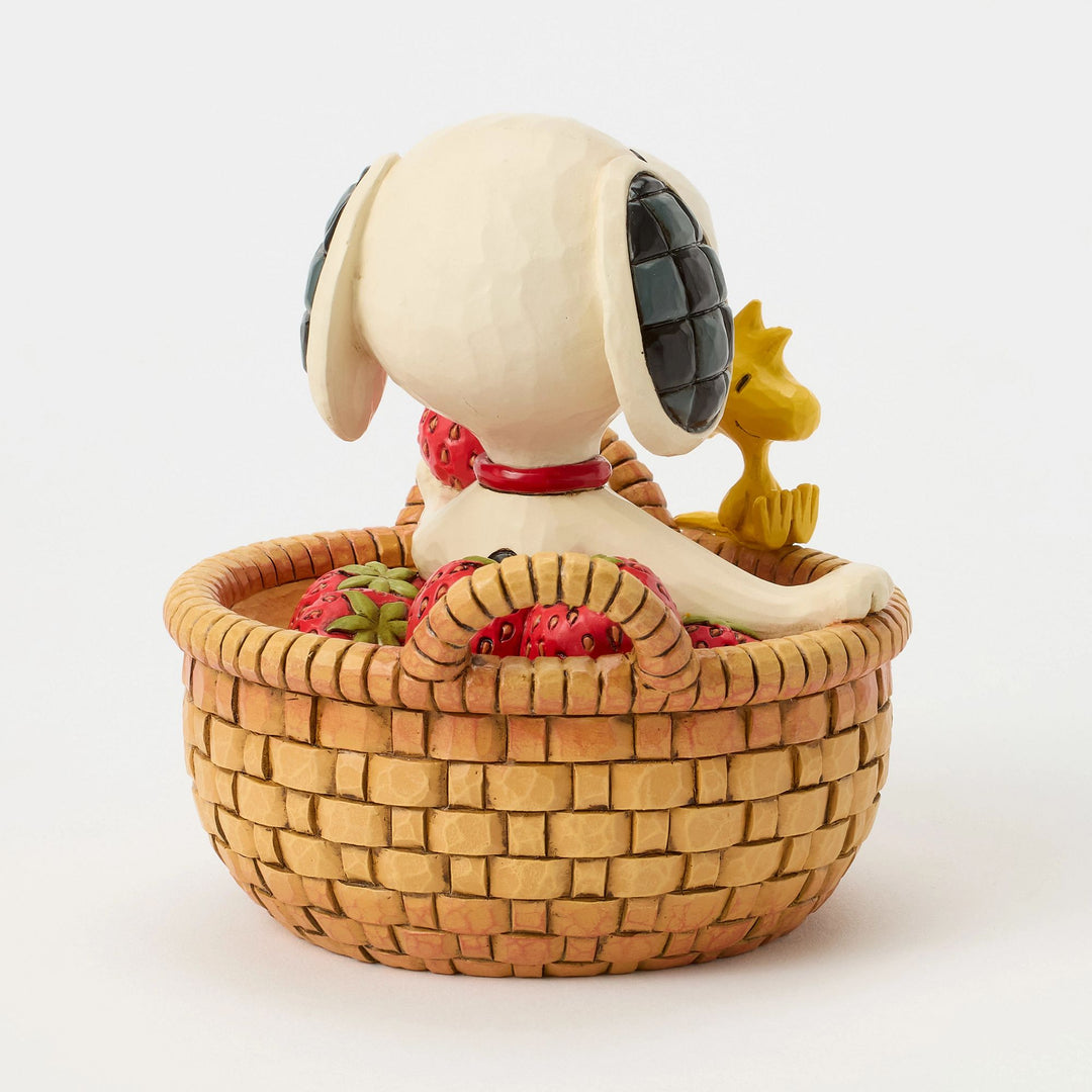 Snoopy Strawberries Figurine