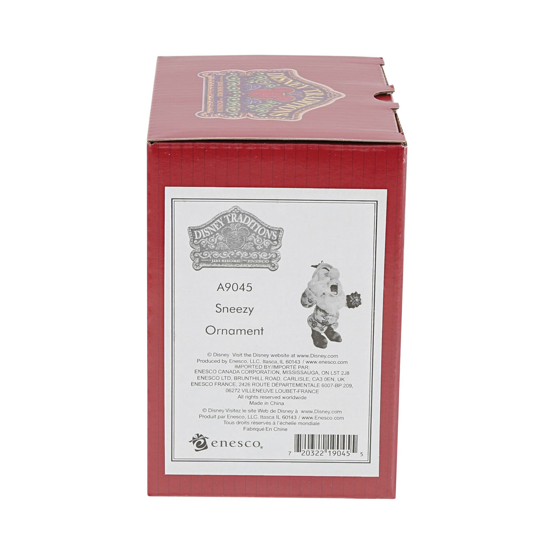 Sneezy Snow White Hanging Ornament - Disney Traditions by Jim Shore