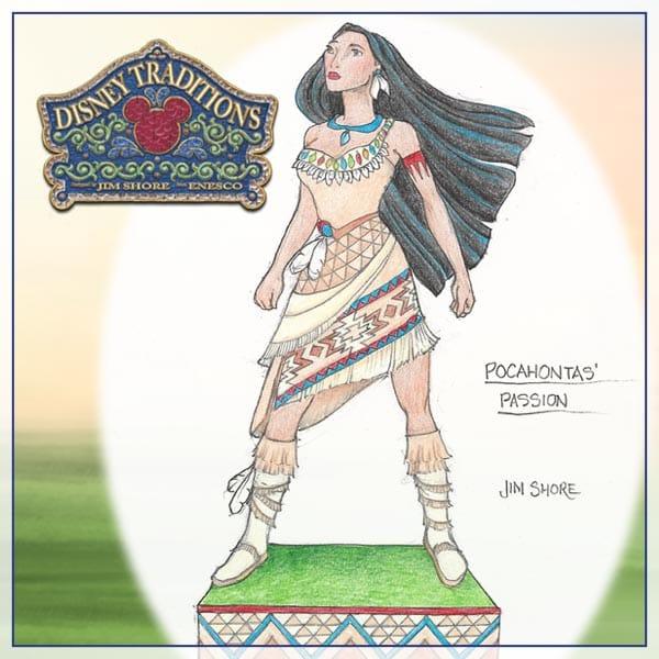 Pocahontas' Passion — sketch by Jim Shore