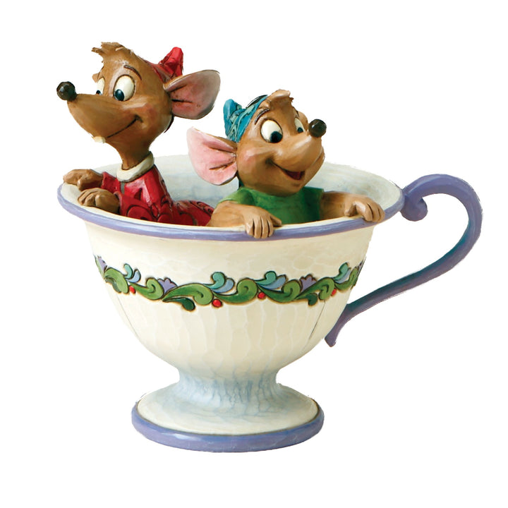 Tea For Two - Cinderella Jaq & Gus Figurine - Disney Traditions by Jim Shore