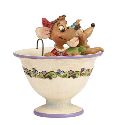 Tea For Two - Cinderella Jaq & Gus Figurine - Disney Traditions by Jim Shore