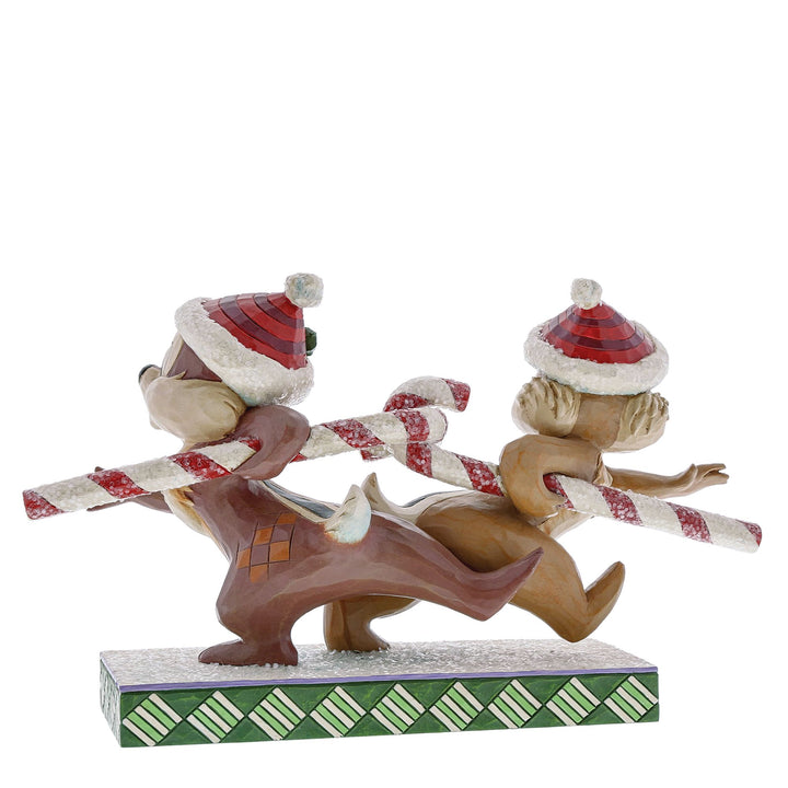 Chip 'n' Dale Christmas Figurine - Disney Traditions by Jim Shore