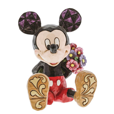 Mickey Mouse with Flowers Mini Figurine - Disney Traditions by Jim Shore
