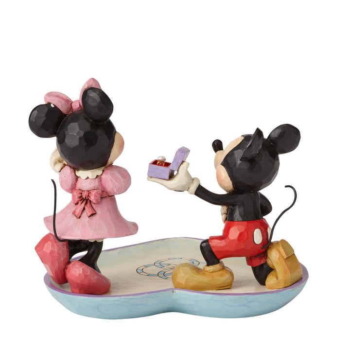 A Magical Moment - Mickey Proposing to Minnie Mouse Figurine - Disney Traditionsby Jim Shore