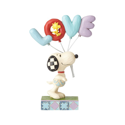 Love is in the Air (Snoopy with LOVE Balloon Figurine) - Peanuts by Jim Shore