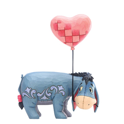 Eeyore with a Heart Balloon Figurine - Disney Traditions by Jim Shore