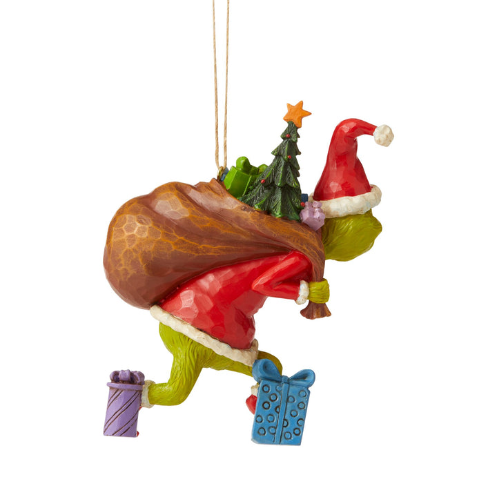 Grinch Tiptoeing Hanging Ornament