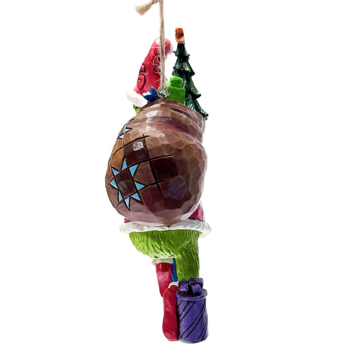 Grinch Tiptoeing Hanging Ornament