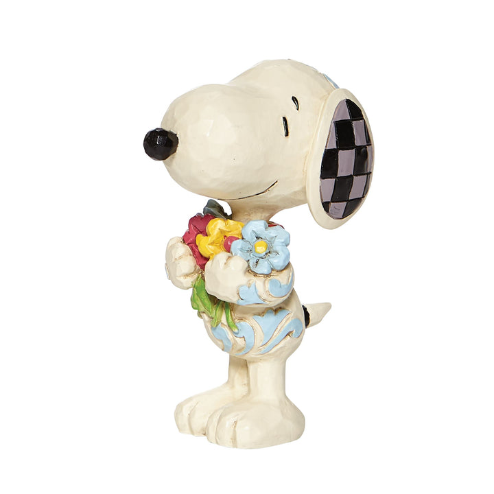 Snoopy with Flowers Mini Figurine