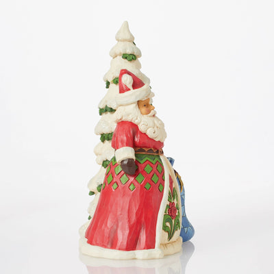Santa by Tree with Toy Sack Figurine - Heartwood Creek by Jim Shore
