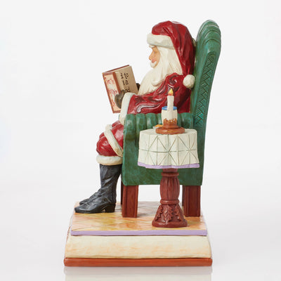 Twas the Night Before Christmas Santa Reading Figurine - by Jim Shore
